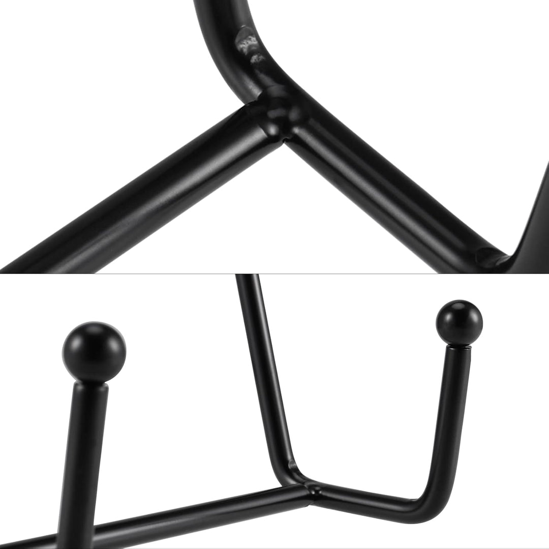 8 Stück Tellerständer Metall Schwarz, 8 cm und 15 cm Eisen Staffelei Aufsteller Display Ständer Meta