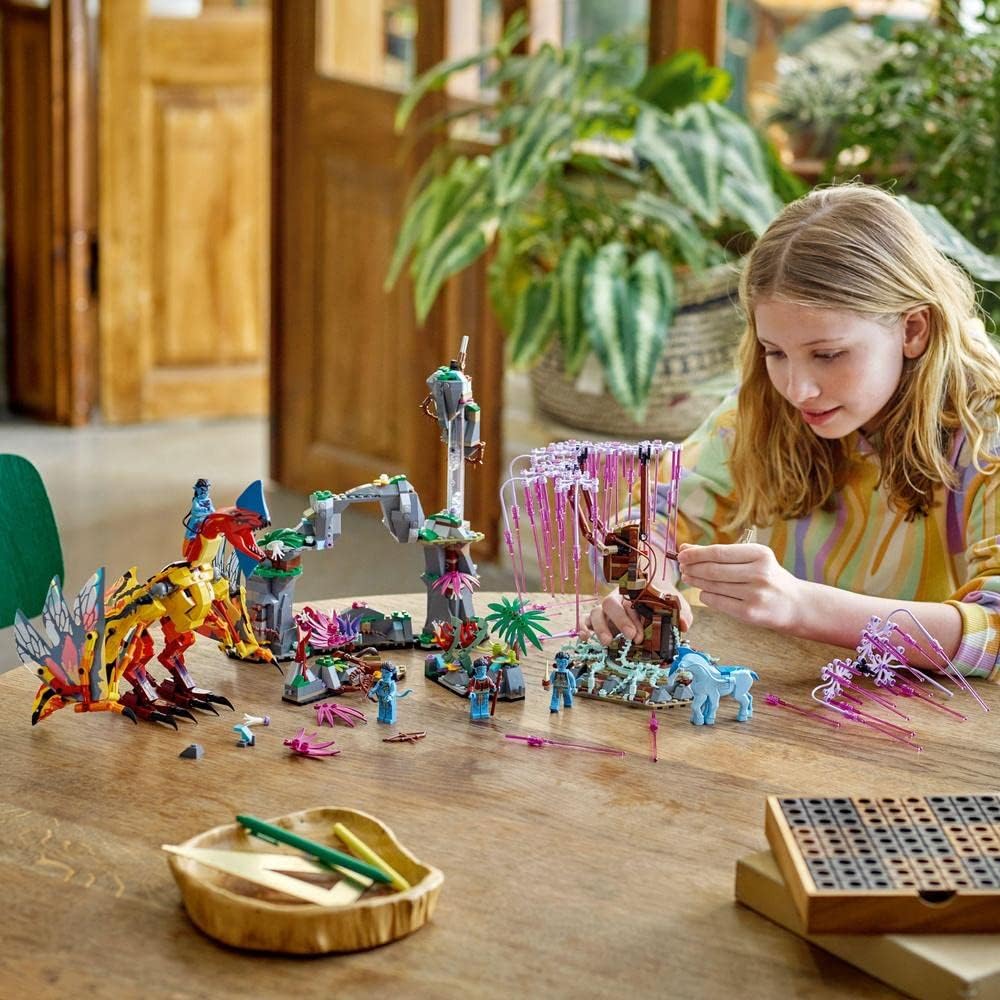 LEGO 75574 Avatar Toruk Makto und der Baum der Seelen, Bauspielzeug mit 4 Minifiguren, im Dunkeln le