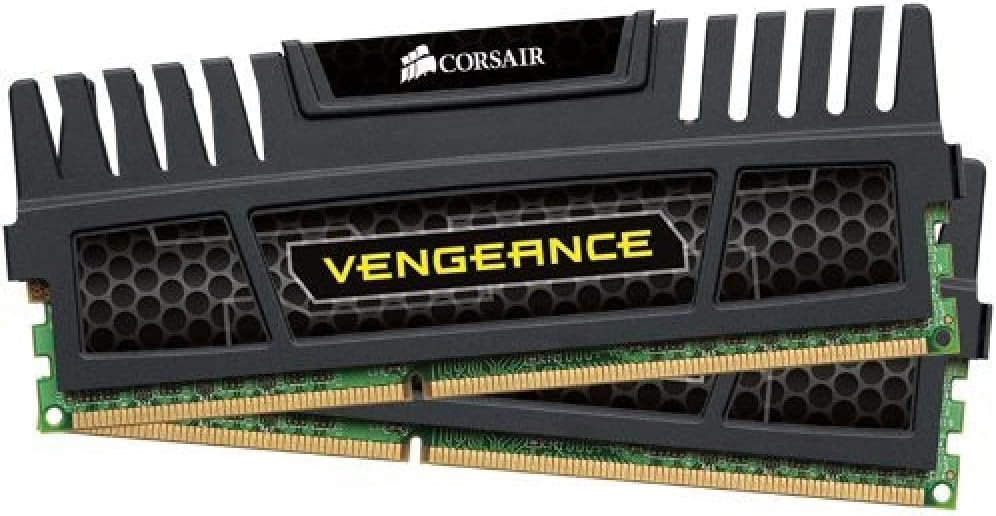 Corsair CMZ8GX3M2A1600C9 Vengeance 8GB Arbeitsspeicher ((2x 4GB) DDR3 1600 Mhz CL9) schwarz Schwarz
