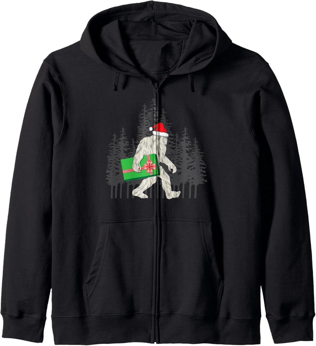 Bigfoot Weihnachtsmütze & Geschenk lustige Parodie Kapuzenjacke