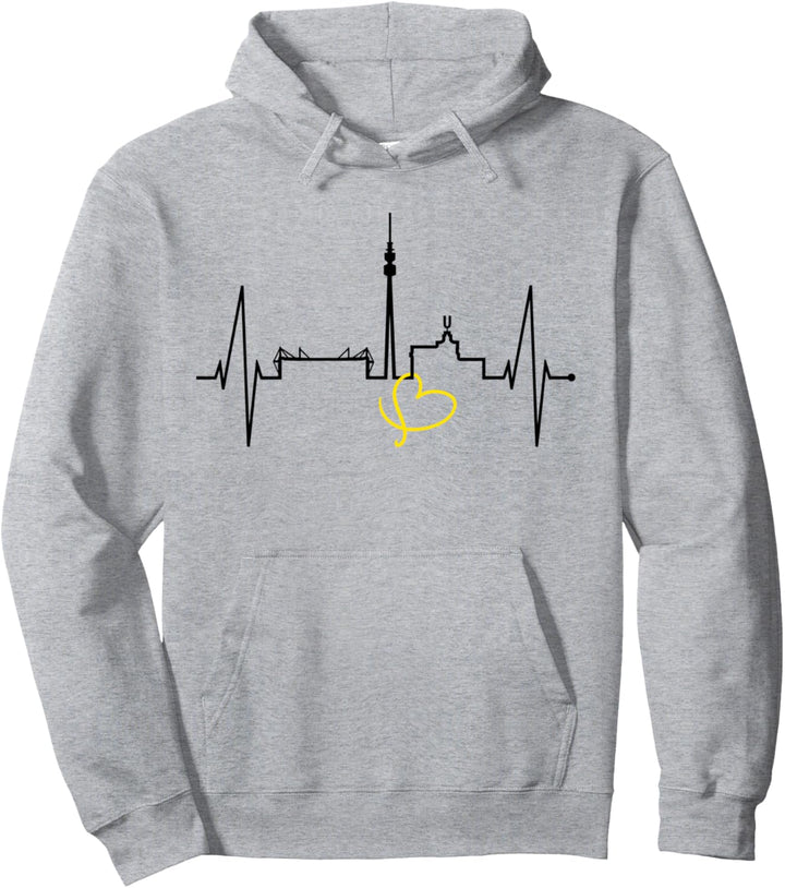 Dortmund Herzschlag Skyline Puls Ruhrpott Stadion Dortmunder Pullover Hoodie
