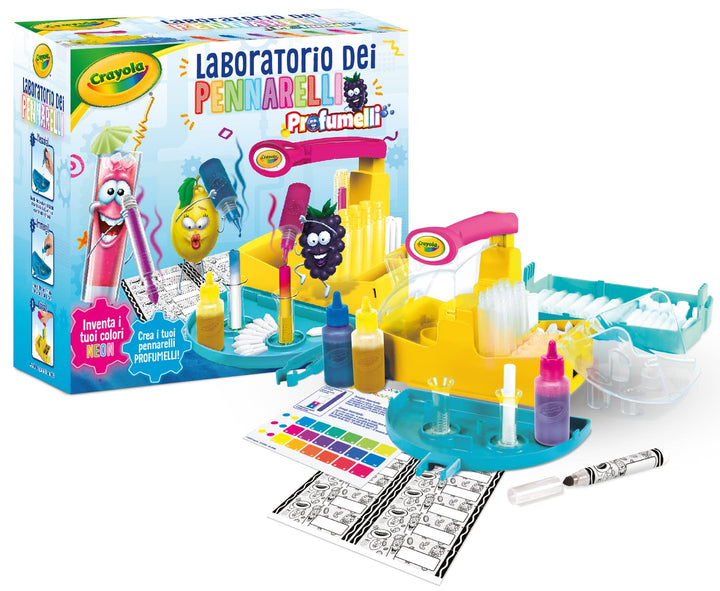 CRAYOLA - Neon-Duftstift-Labor, erstellen Sie Ihre eigenen Duftstifte mit Neonfarben, kreative Aktiv