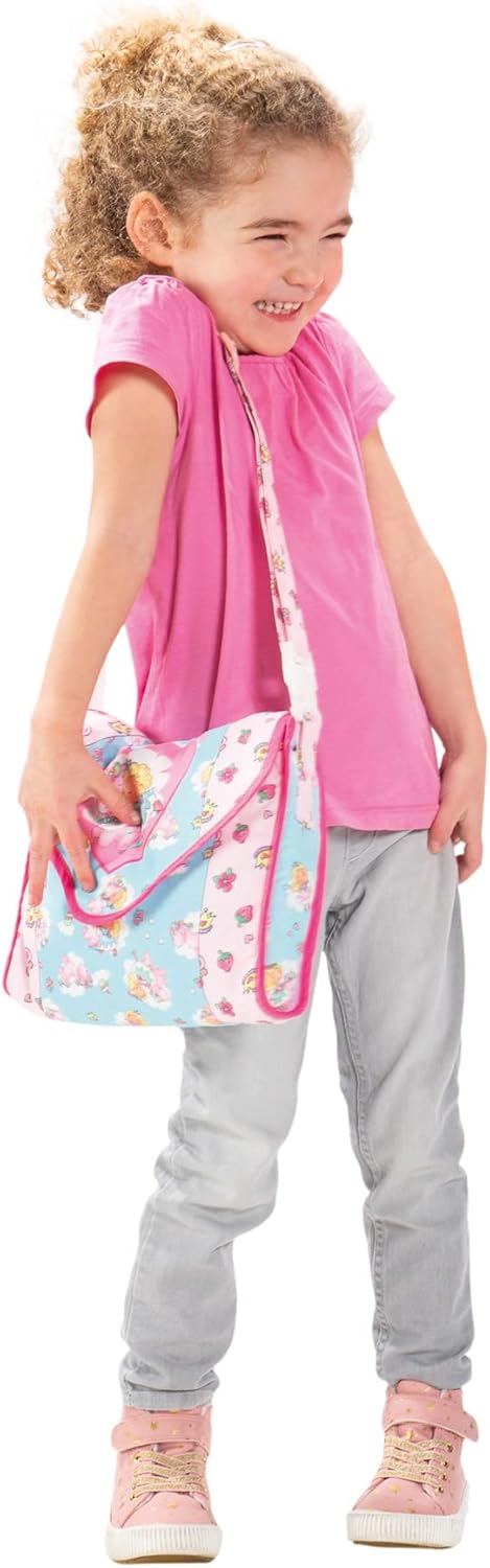 Heless 978 - Zubehör für Puppen, Wickeltasche im Design Einhorn Emil und Fee Emma mit viel Zubehör