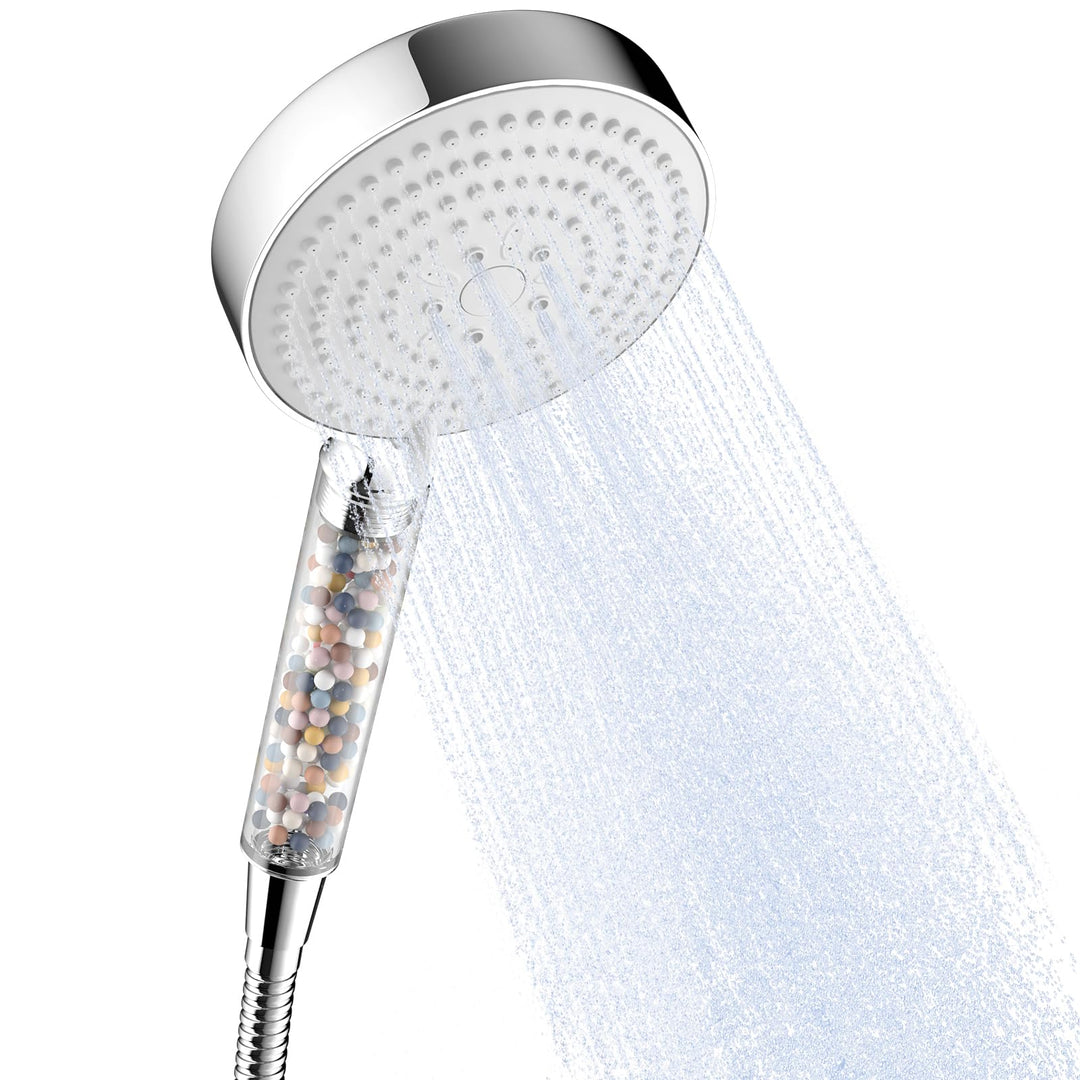 OFFO Filter Duschkopf mit Schlauch 1.6m, 13cm Duschkopf Gross mit Filtration in 20 Schichten, Handbr