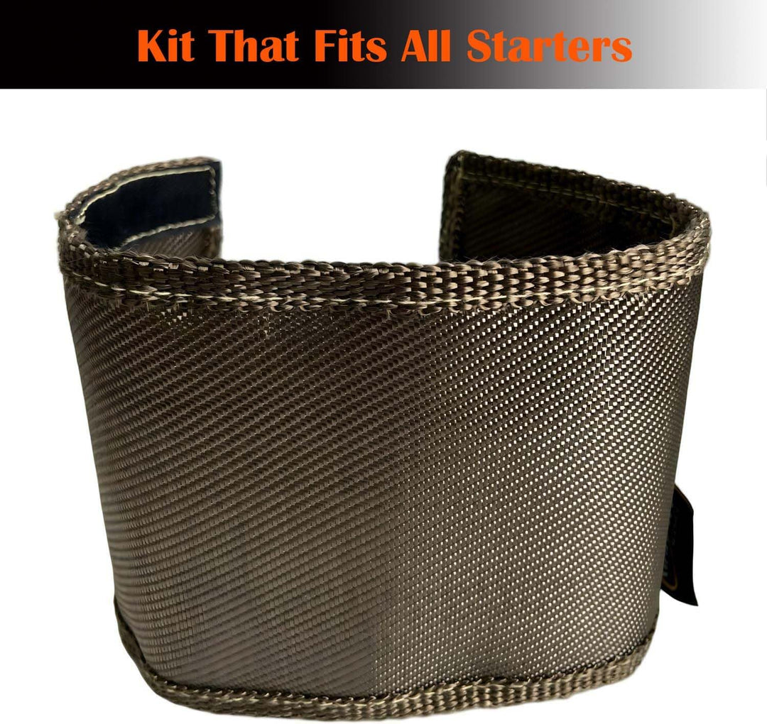 Titanfaser-Hitzeschutz, universeller Starter-Hitzeschild, 17,8 x 61 cm und 14 x 43,2 cm Umwicklung,