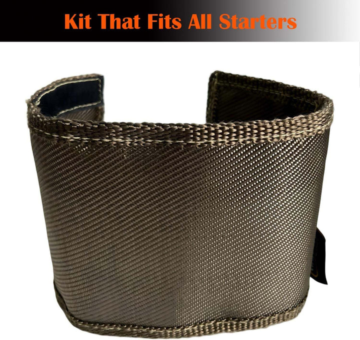 Titanfaser-Hitzeschutz, universeller Starter-Hitzeschild, 17,8 x 61 cm und 14 x 43,2 cm Umwicklung,