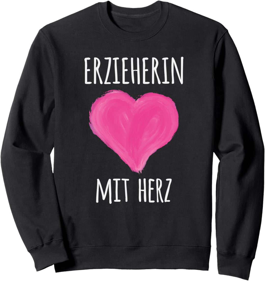 Erzieherin mit Herz Sweatshirt