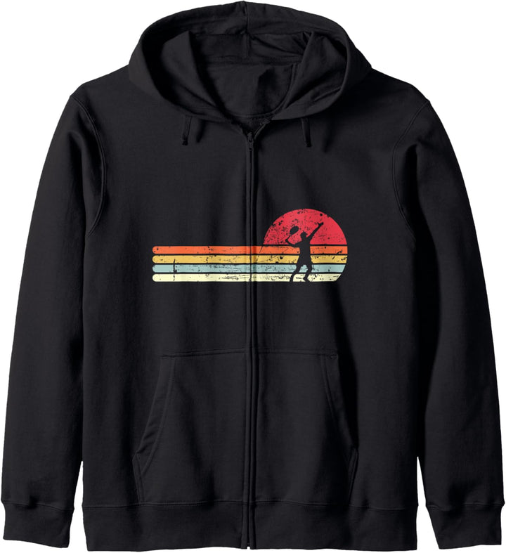 Tennisspieler Retro Vintage Tennis Tennistrainer Geschenk Kapuzenjacke