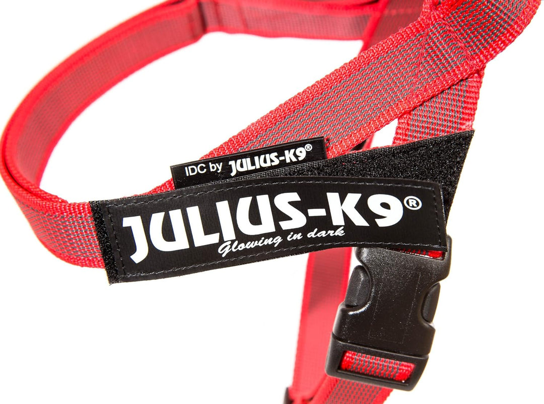 Julius-K9, Color & Gray, Beltgeschirr XS / Mini-Mini rot-grau, XS / Mini-Mini rot-grau