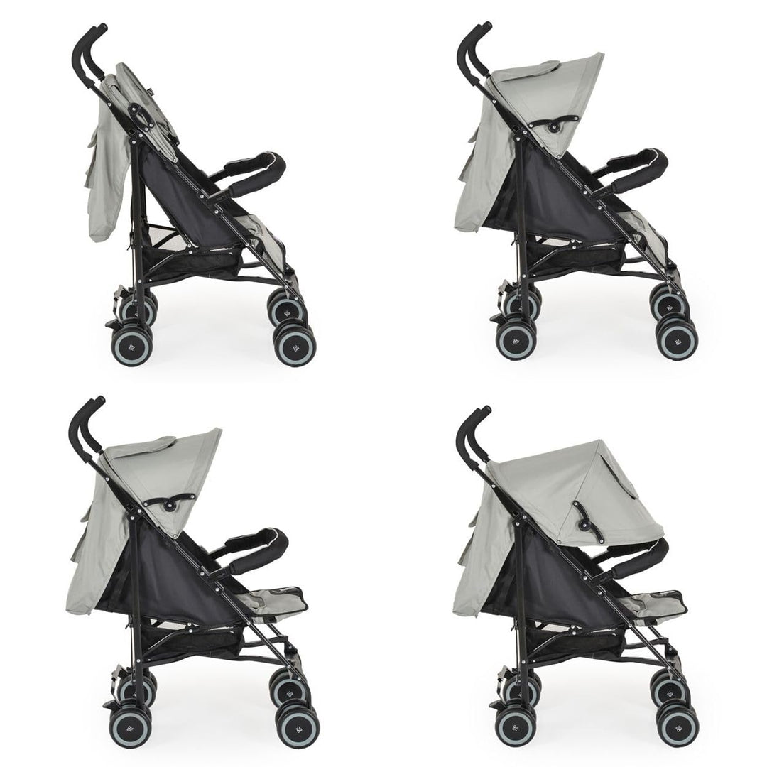 Moni Kinderwagen, Buggy Jerry, Sonnendach, schwenkbare Vorderräder, EVA-Räder schwarz hellgrün, schw