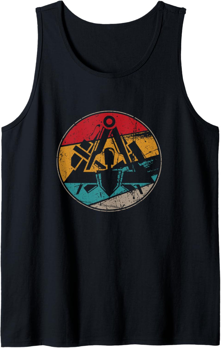 Maurer Zunft Symbol Vintage Used Look Tank Top