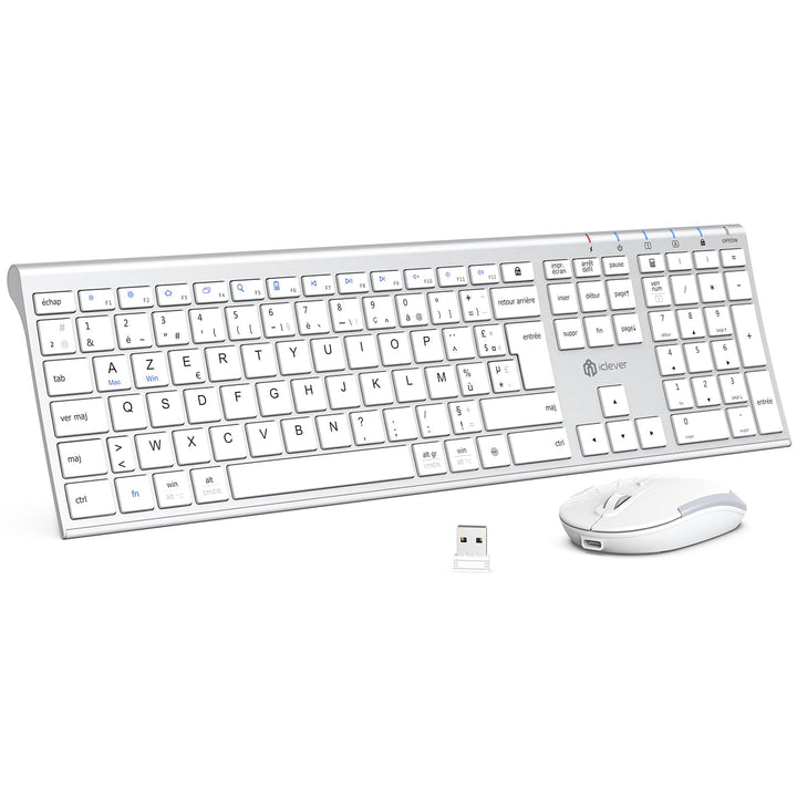 iClever Tastatur Maus Set Kabellos