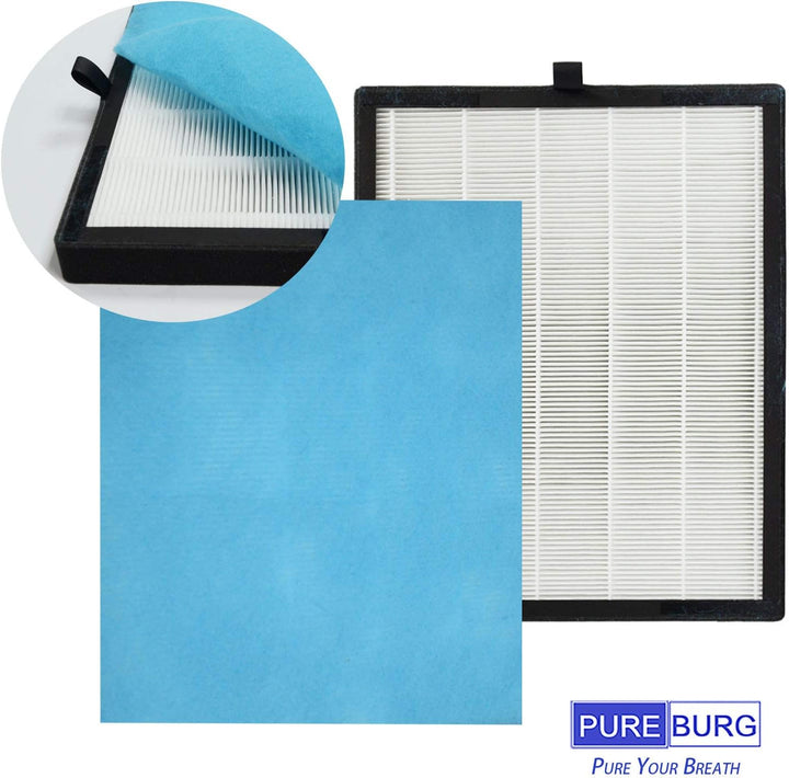 PUREBURG Ersatz-filter kompatibel mit UNbeaten Pets 300,KJ210F-142,KJ203F-142,142C,142W,142 Luftrein