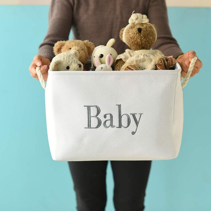 INough Aufbewahrungskorb Baby Aufbewahrungsbox Kinder, Aufbewahrungskorb Faltbar Kallax Boxen Stoff