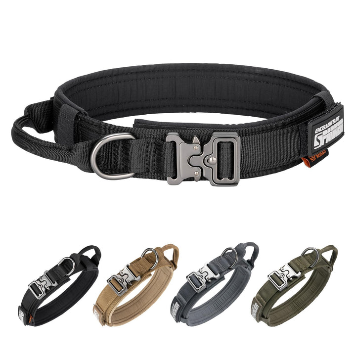 EXCELLENT ELITE SPANKER Taktisches Hundehalsband Militär-Hundehalsband K9 Mit Griff Halsband Trainin