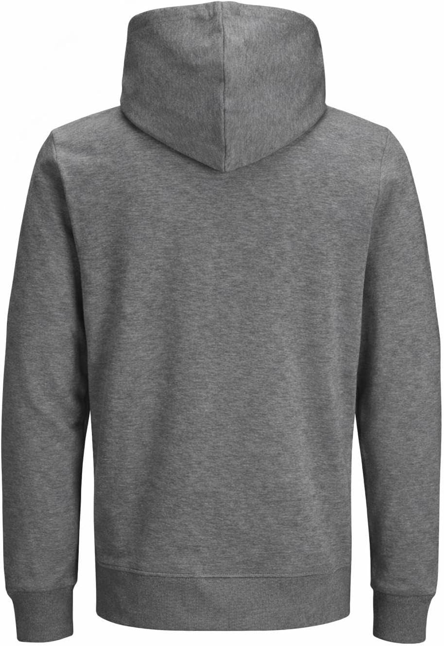 JACK & JONES Male Kapuzenpullover Einfarbig Kapuzenpullover XS Medium Grey Melange, XS Medium Grey M