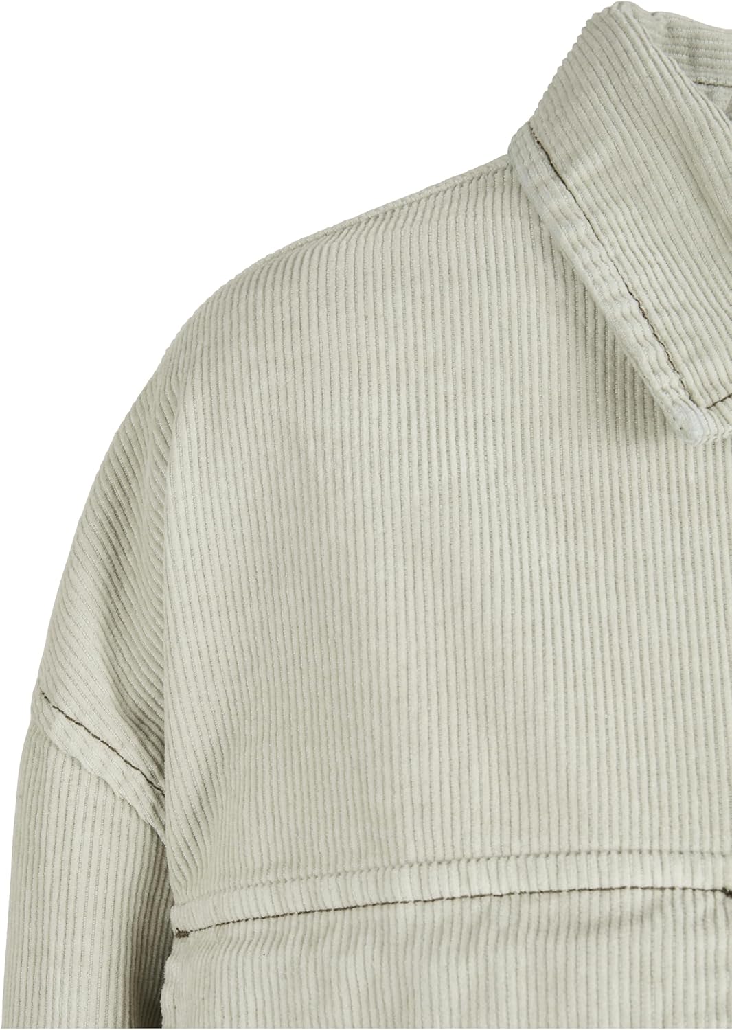 Urban Classics Damen Ladies Long Corduroy Overshirt 3XL Softsalvia, 3XL Softsalvia