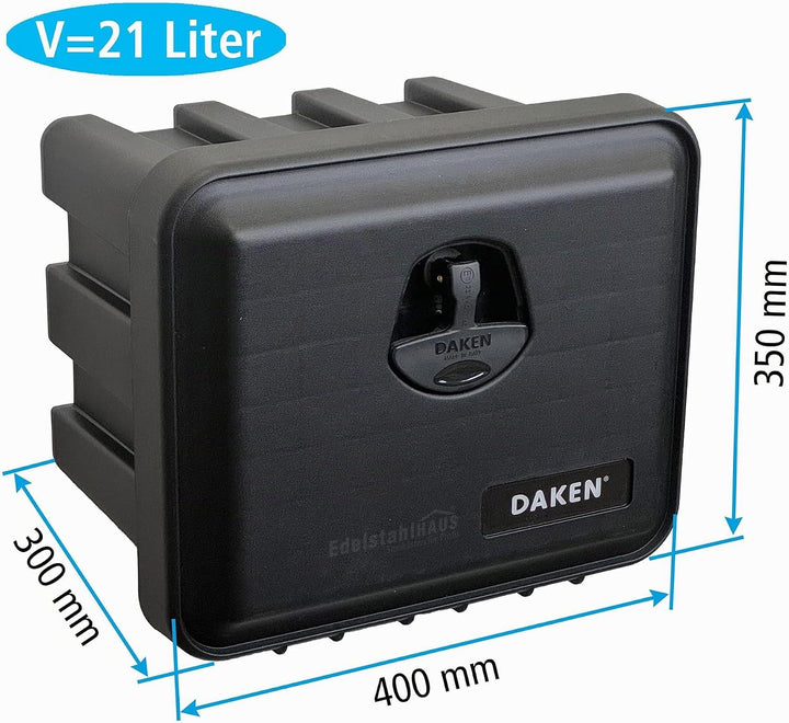 Daken J021 - Daken Just 400-81101, Werkzeugkasten, Stauboxen, Staukasten LKW, Unterflurbox, 400 x 35