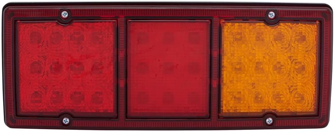 HELLA - Heckleuchte - Valuefit - LED - 12/24V - Anbau/geschraubt - Lichtscheibenfarbe: rot/gelb - St