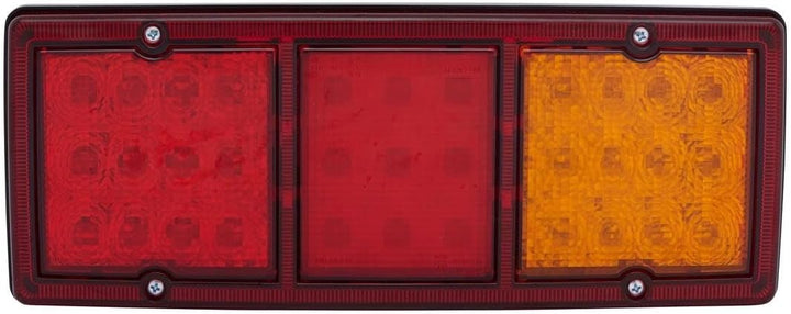 HELLA - Heckleuchte - Valuefit - LED - 12/24V - Anbau/geschraubt - Lichtscheibenfarbe: rot/gelb - St