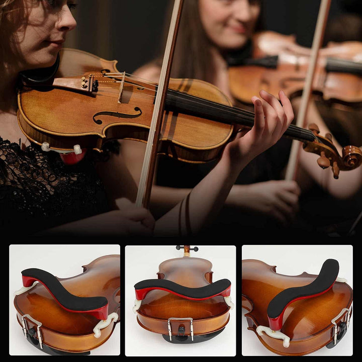 LMS Schulterstütze für Violine, Grösse 3/4, Grösse 4/4, verstellbare Schulterstütze für Violine, mit