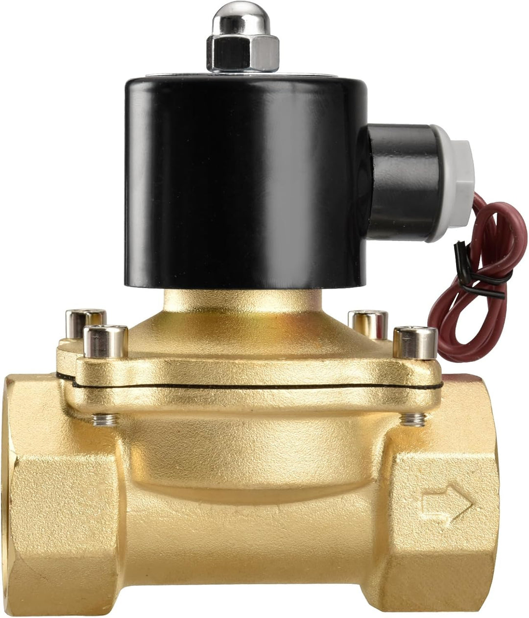 Heschen Messing Elektrisches Magnetventil, 2W-320-32, PT 1-1/4'', DC24V, Direktwirkung Wasser Luft,