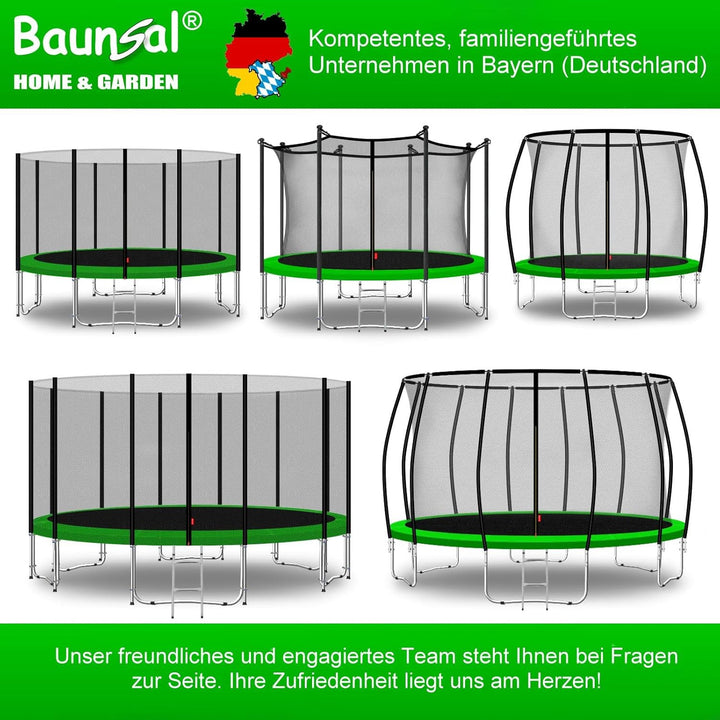 Baunsal® Trampolin Randabdeckung Ø 183 244 250 275 300 305 335 366 370 396 400 427 430 457 460 487 4