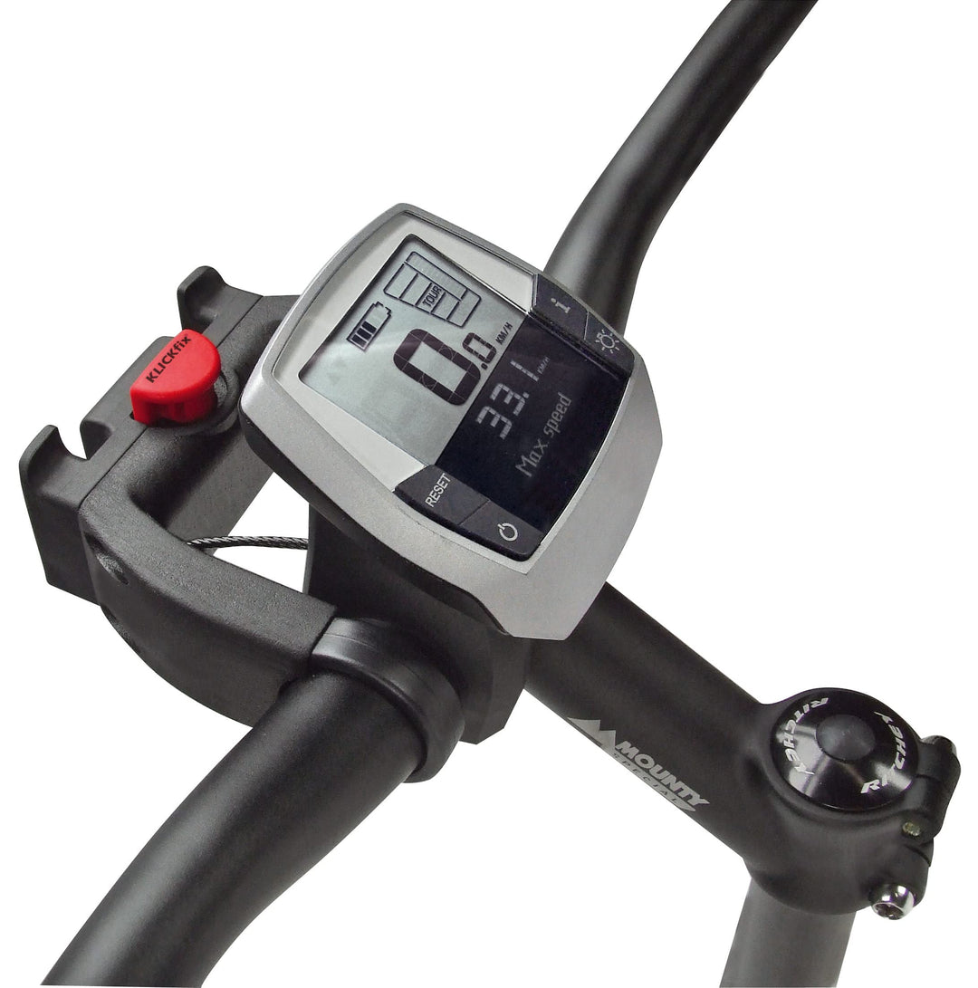 KlickFix House of Goods Lenkeradapter E für E-Bikes mit Displayverpackung, schwarz, universal - pass