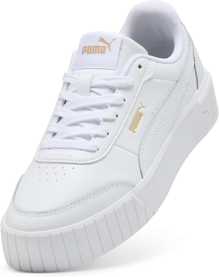 Puma Damen Carina Mia White Black Schuhe 41 EU Puma Weisses Puma Gold, 41 EU Puma Weisses Puma Gold
