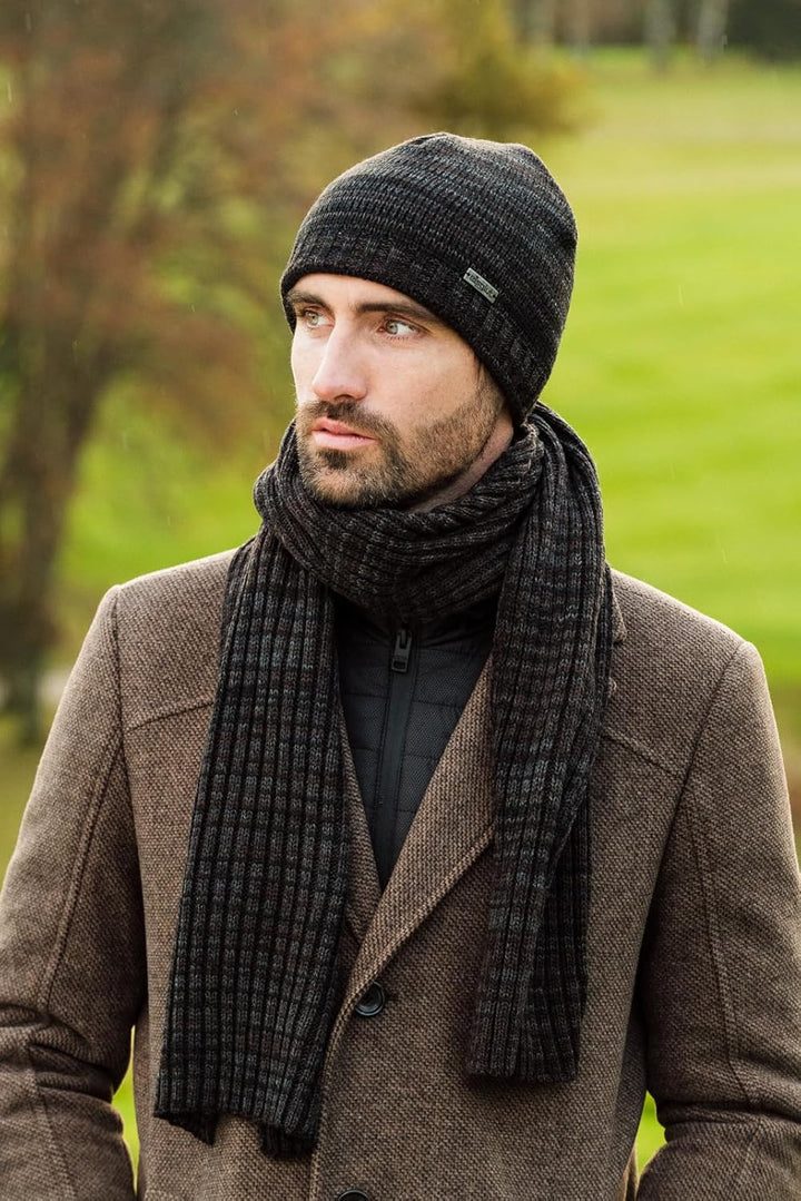 Eisglut Herren Dylan Scarf Schal 170x25 marine mel., 170x25 marine mel.