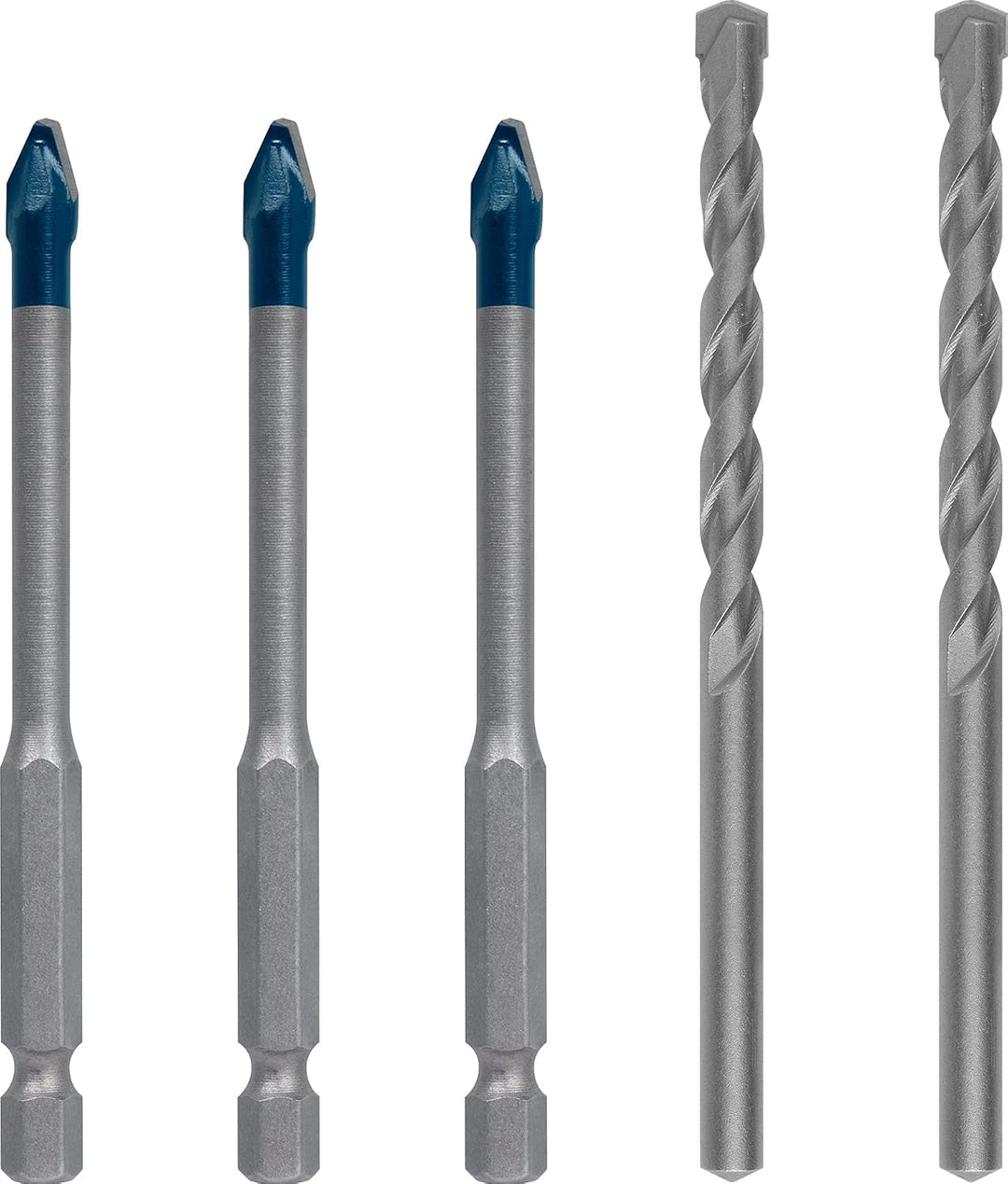 Bosch Professional 5tlg. Expert HEX-9/CYL-3 HardCeramic Bohrer Set (für Dachziegel, Fliesen, Ø 6 mm,