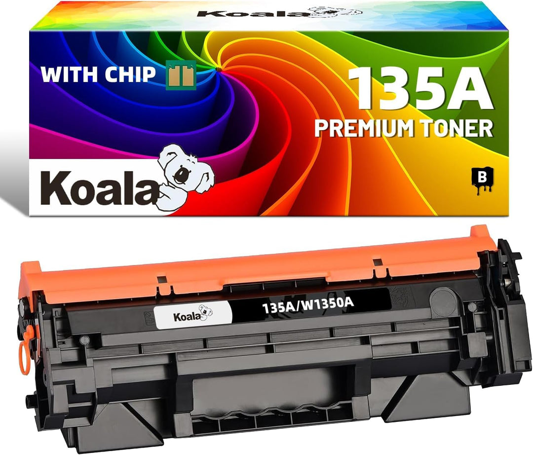Koala Toner 135A 135X (Mit Chip) Black Schwarz Kompatible Tonerkartusche Ersatz für HP 135A W1350A L