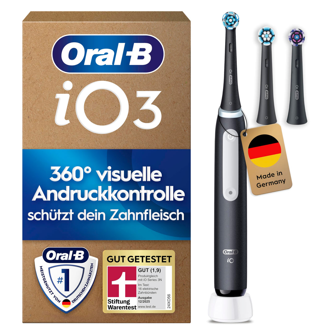 Oral-B iO Series 3 Plus Edition Elektrische Zahnbürste/Electric Toothbrush, PLUS 3 Aufsteckbürsten,