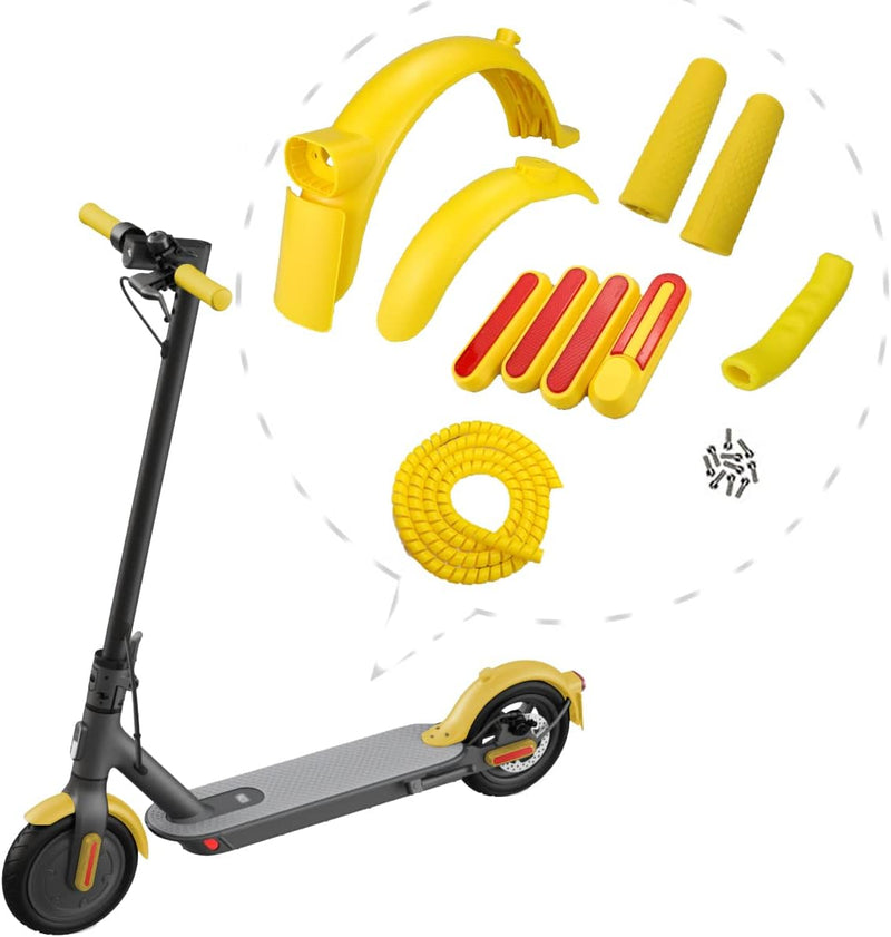 Gleamydot Hinterer Kotflügel Electric Scooter 3 Hinterer Kotflügel Ersatz Sets Kompatibel für Xiaomi