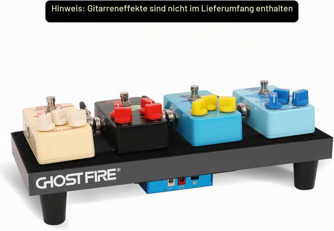 Ghost Fire Gitarren-Pedalboard, Aluminiumlegierung, 0,4 kg, super leichter Effekt, Pedalboard, 35 x