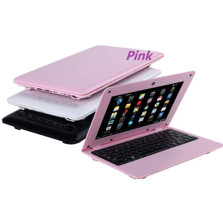 Bigmachine Laptop 10 Zoll Android 6.0 Quad Core Mini Computer Netbook, Rosa, Rosa