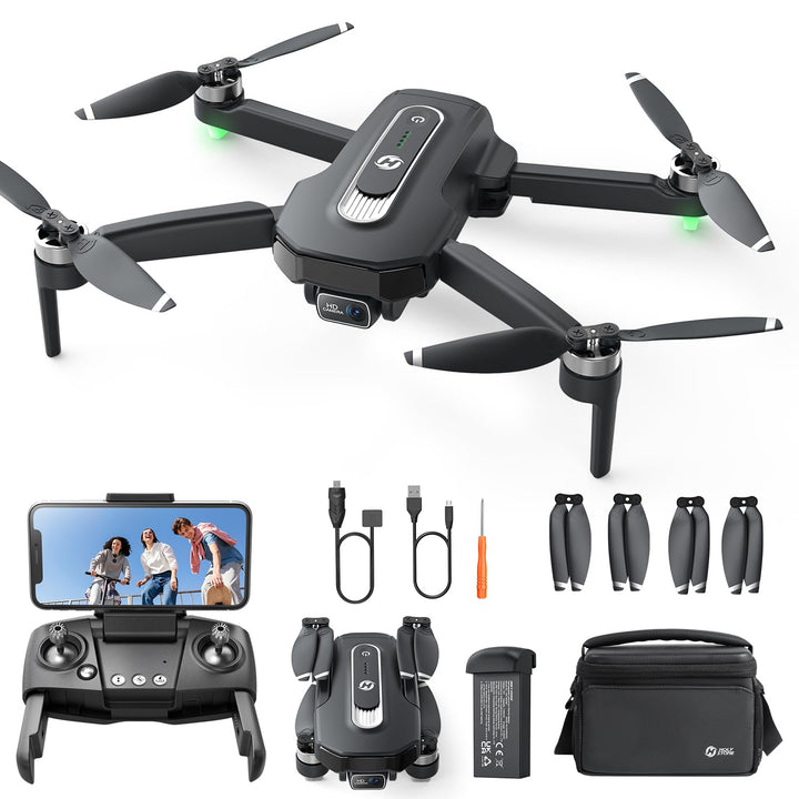 Holy Stone GPS Drohne mit Kamera 4K für Anfänger, HS460 Drohnen mit 26 Min. Lange Flugzeit, Bürstenl