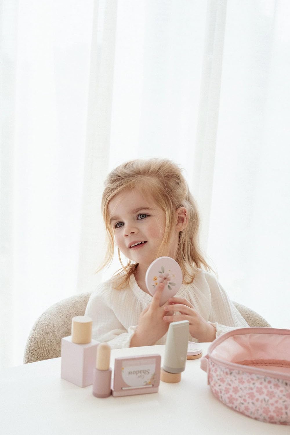 Little Dutch 2515 Holz Spielset Beautycase Schminkkoffer - rosa