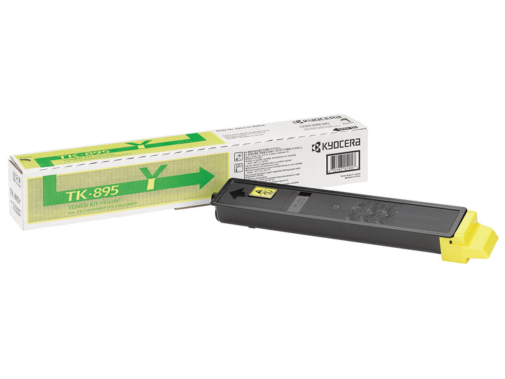 Kyocera TK-895Y Original Toner-Kartusche Gelb 1T02K0ANL0. Kompatibel für FS-C8020MFP, FS-C8025MFP, F