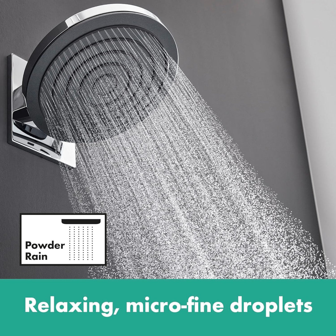 hansgrohe wassersparende Kopfbrause Pulsify S, Sparduschkopf (EcoSmart), Brausekopf 260mm, Duschkopf