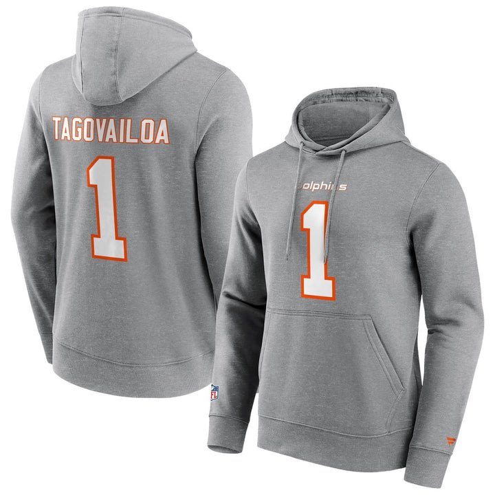 Fanatics NFL Miami Dolphins Hoodie Herren Kapuzenpullover grau S Grau, S Grau