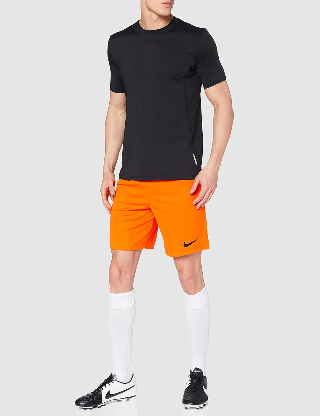 NIKE Men's M Nk Df Park Iii Short Nb K Shorts S Safety Orange/Black, S Safety Orange/Black