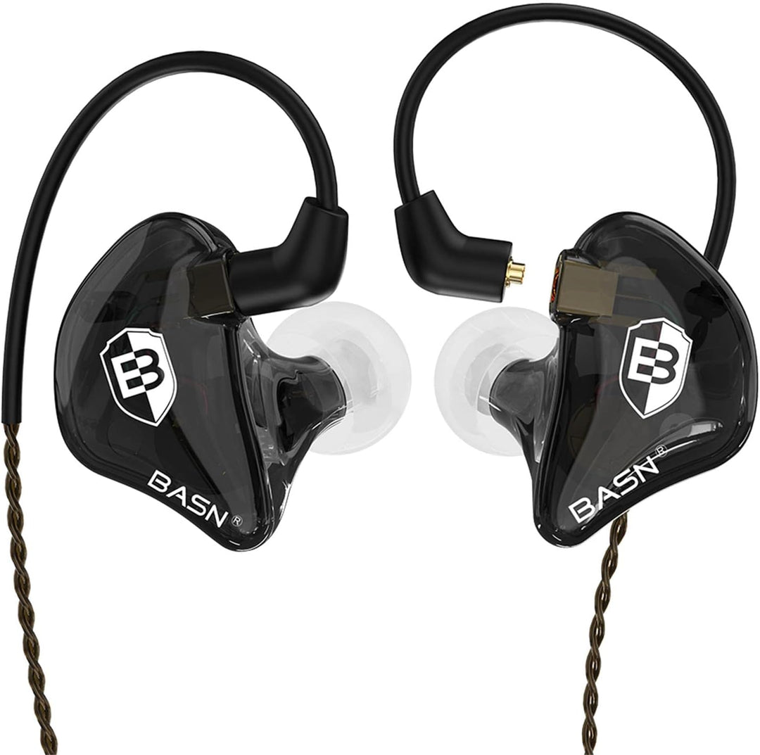 BASN Bsinger In-Ear-Monitore Geräuschisolierende Kopfhörer, Dual-dynamische Treiber High Definition