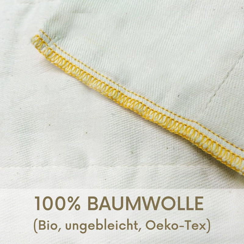 avo + cado Biobaumwolle Prefolds Gr. 1-10 Stück - passen in Neugeborenen Überhosen für Stoffwindeln