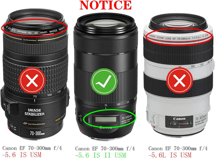 ET-74B Gegenlichtblende für Canon RF 100-400mm F5.6-8 ist USM,Canon EF 70-300mm f/4-5.6 ist II USM(N