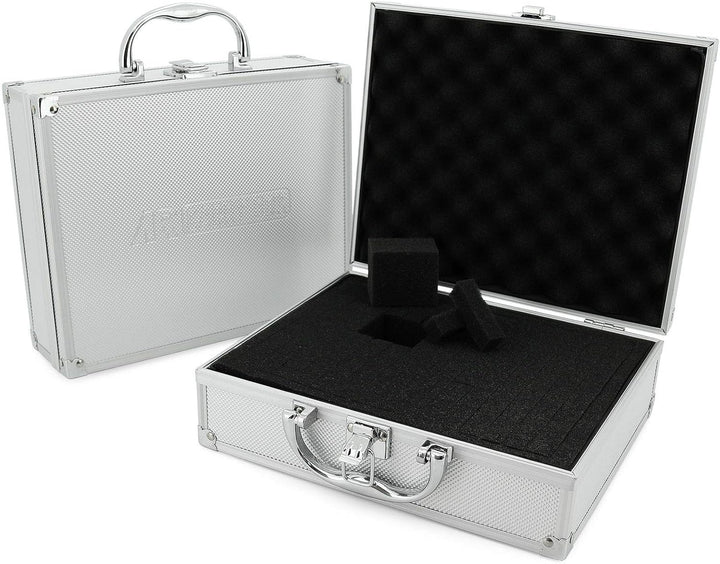 ECI AR Carry Box, kleiner Aluminium-Werkzeugkasten, leer, 260 x 210 x 80 mm, Farbe Aluminium/Silber,