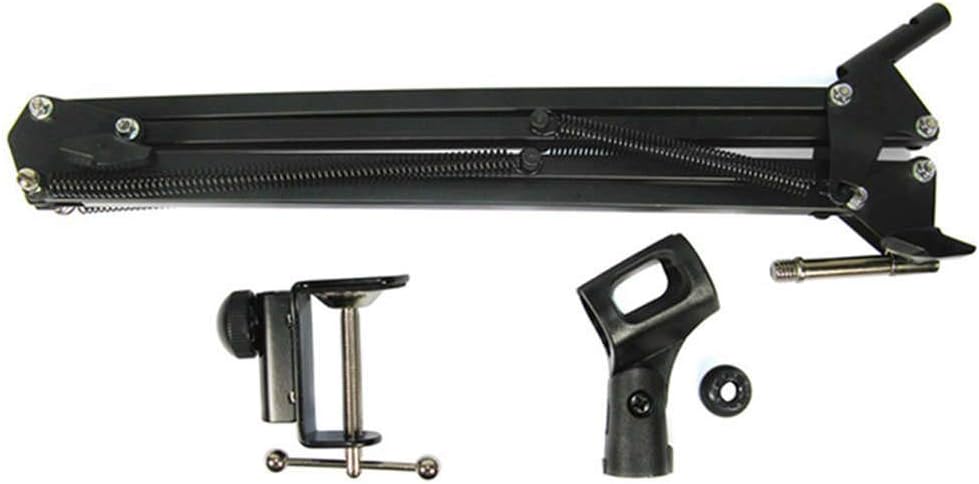 Extendable Recording Microphone Holder Microphone Suspension Boom Scissor Arm Stand for Radio Broadc