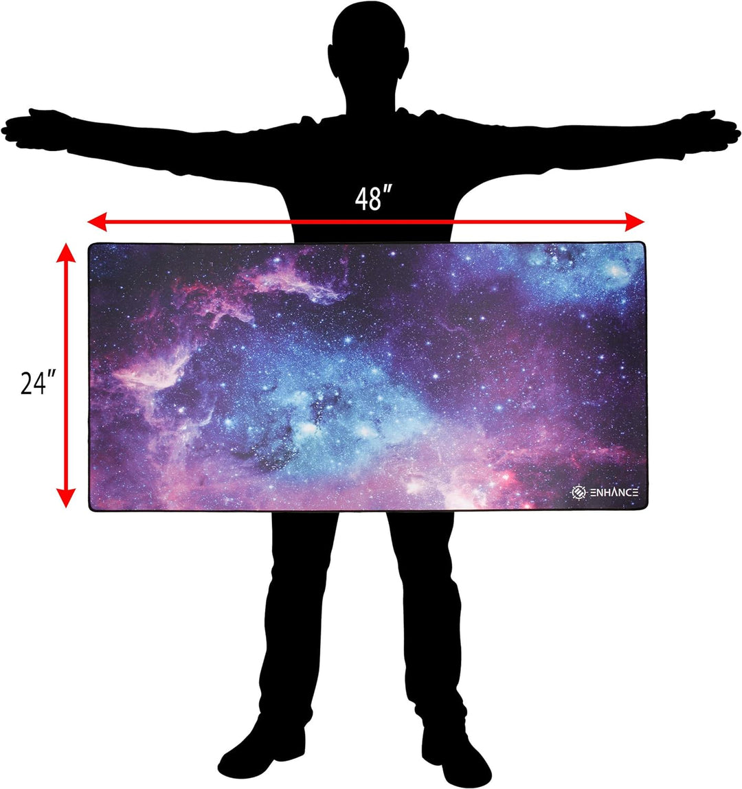 ENHANCE Übergrösse XXXL Mouspad Gaming (122cm x 61cm) - Für den Home-Office-Schreibtisch, erweiterte