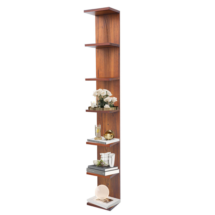 PHOENANCEE 7-stufiges Wandregal, vertikales Regal, Organizer Tall Tower Design dekoratives Wandregal
