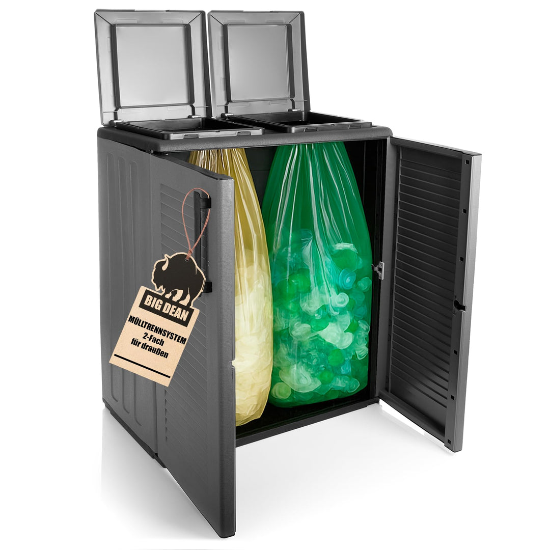 BigDean Mülltrennsystem Schrank Recycling System auch für Gelben Sack Made in Italy